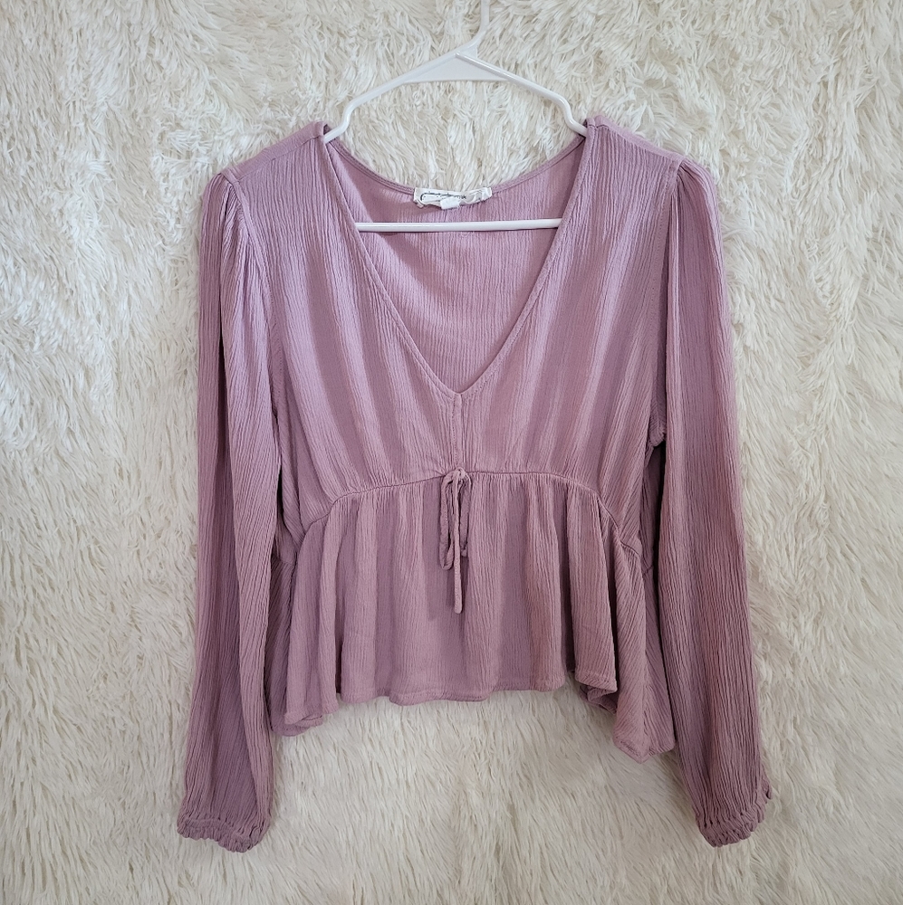 Hippie Rose (L) Crop Top Cinched Waist
